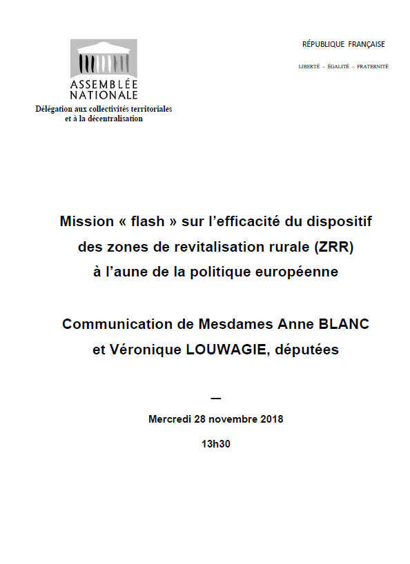 Zone de revitalisation rurale : un rapport parlementaire appelle à une refonte du dispositif