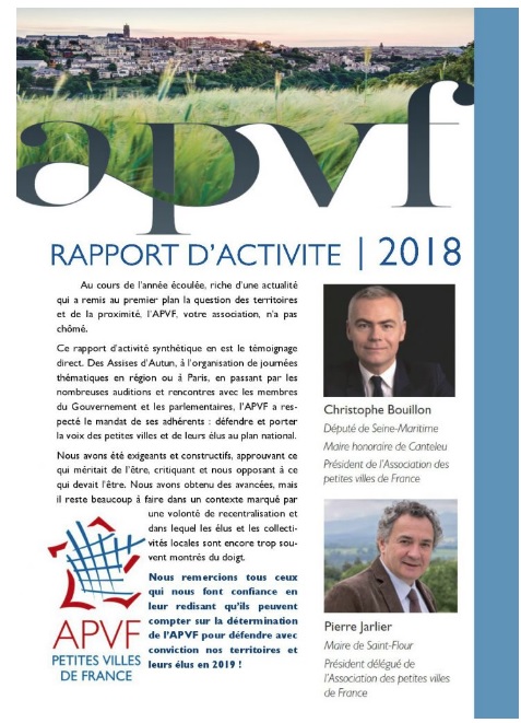 Retrouvez le rapport d'activité 2018 de l'APVF !