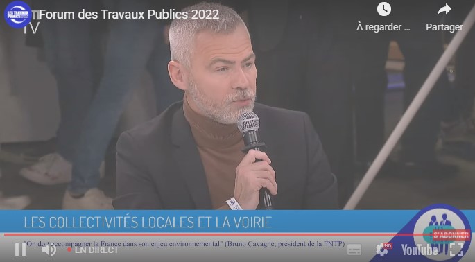 Forum de la FNTP sur la transiton écologique : Christophe Bouillon porte la voix des petites villes