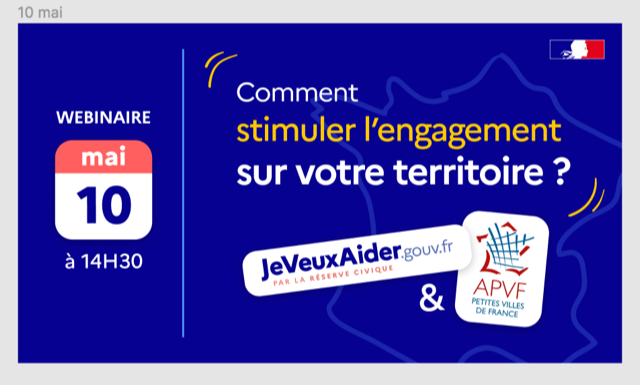 Webinaire - Bénévolat : comment stimuler l'engagement sur votre territoire ?