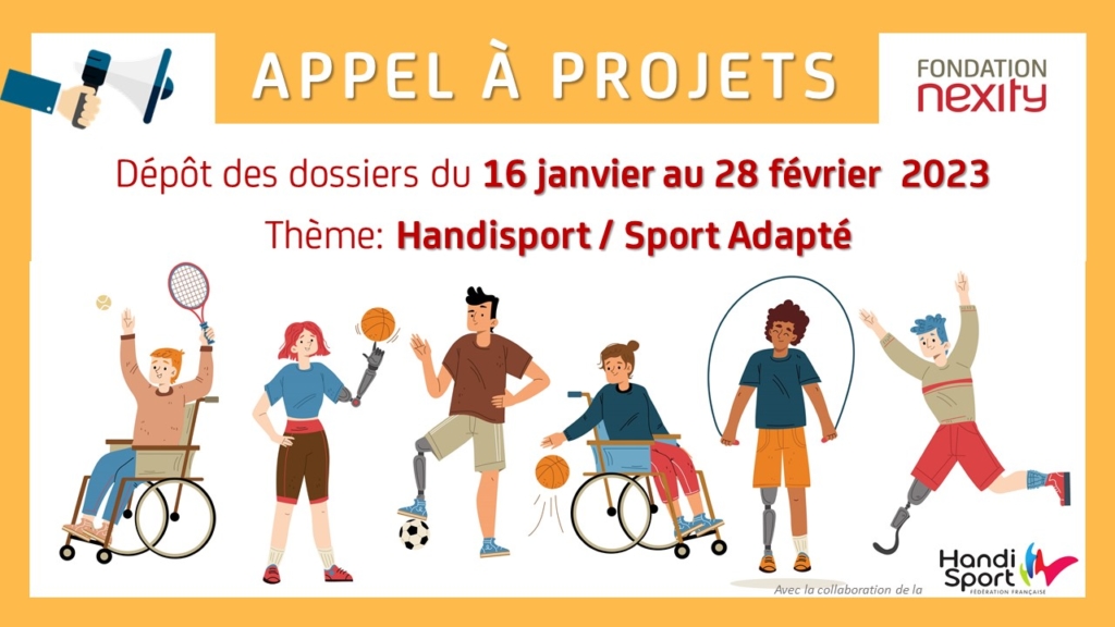 Handisport et sport adapté : lancement de l'appel à projets 2023 de la Fondation Nexity