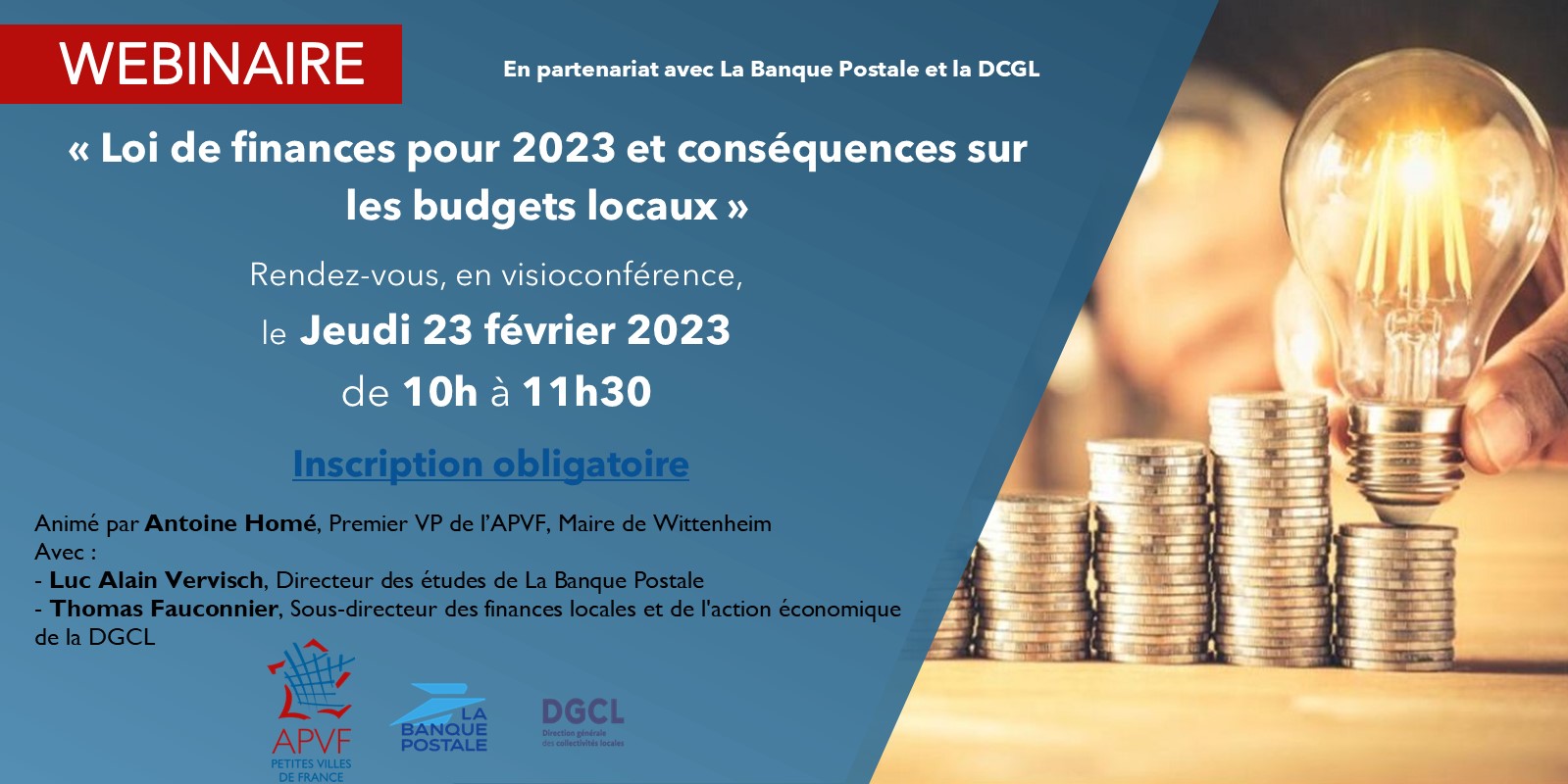 Loi de finances pour 2023 et conséquences sur les budgets locaux