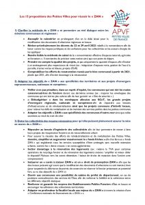 Les 15 propositions des Petites Villes pour réussir le ZAN - février 23