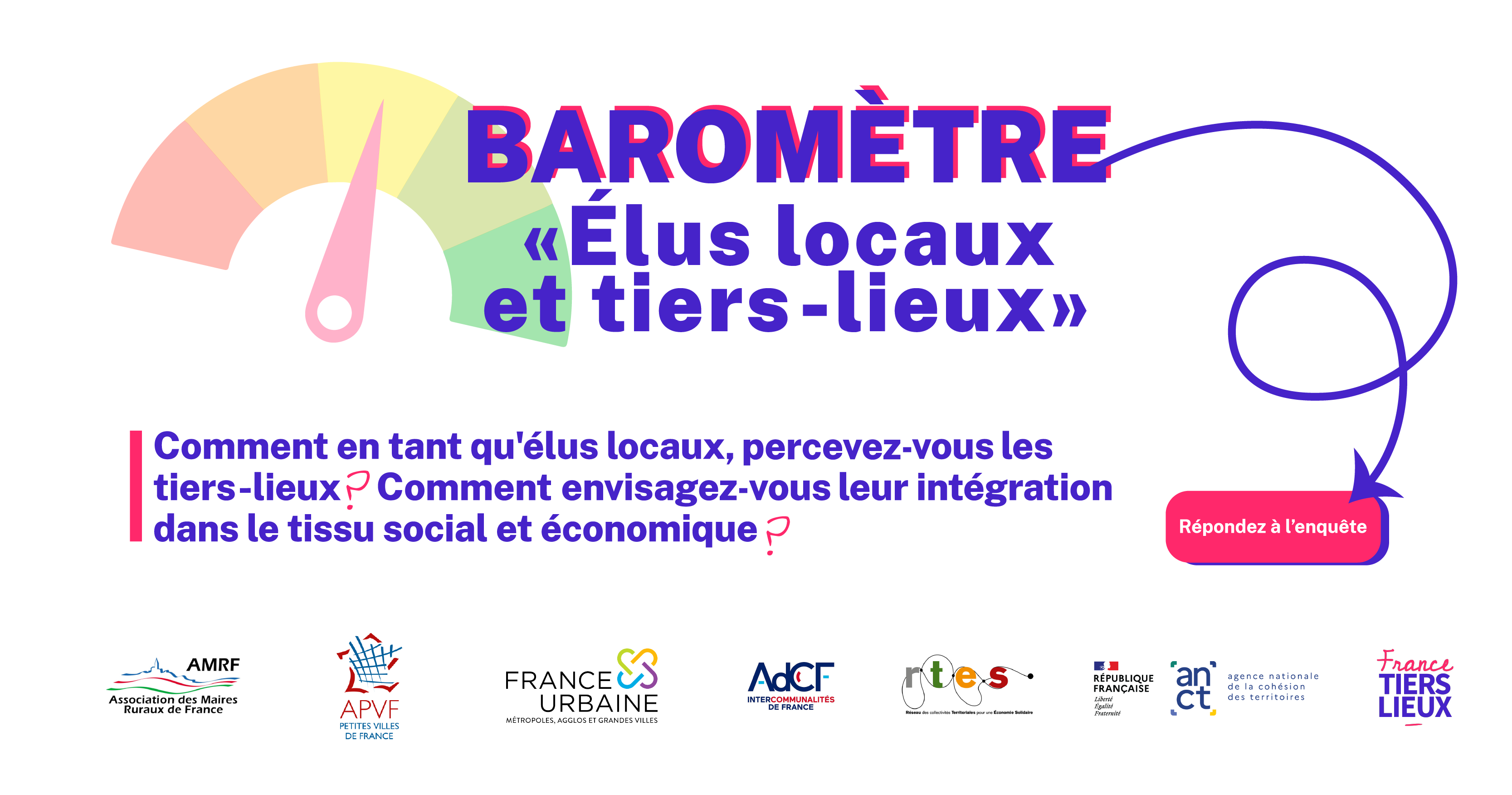 Baromètre élus locaux et tiers-lieux : répondez sans attendre à notre nouvelle enquête