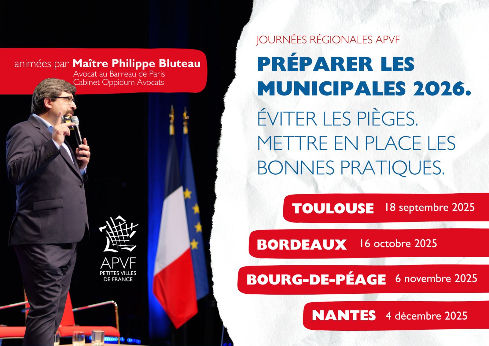 Rencontres régionales de l’APVF : « Préparer les élections de 2026 : pièges à éviter et bonnes pratiques »