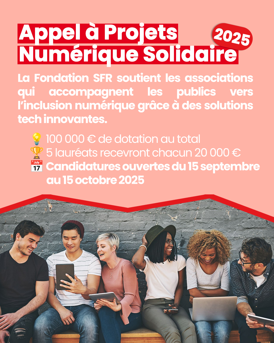 La Fondation SFR lance son 8e Appel à Projets Numérique Solidaire