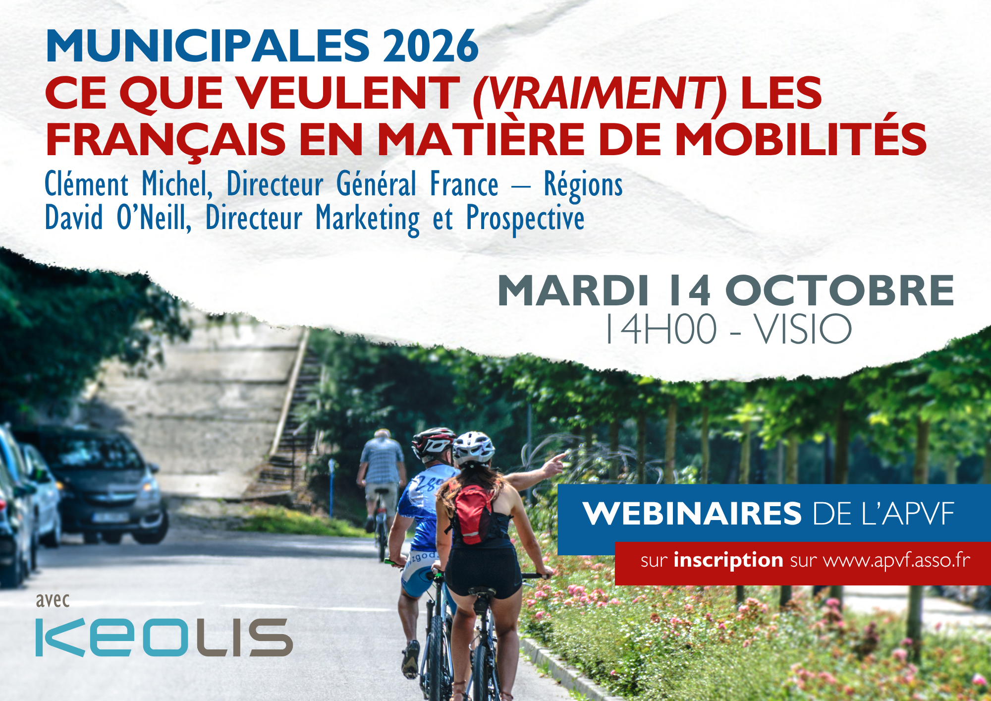Webinaire APVF - Municipales 2026 : ce que veulent (vraiment) les Français en matière de mobilités