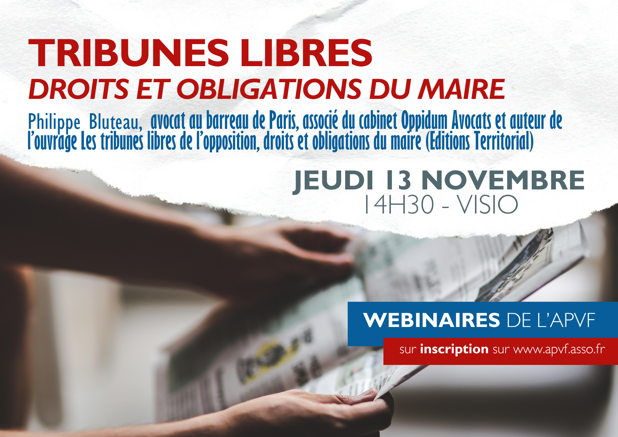 Webinaire « Tribunes libres, droits et obligations du maire »